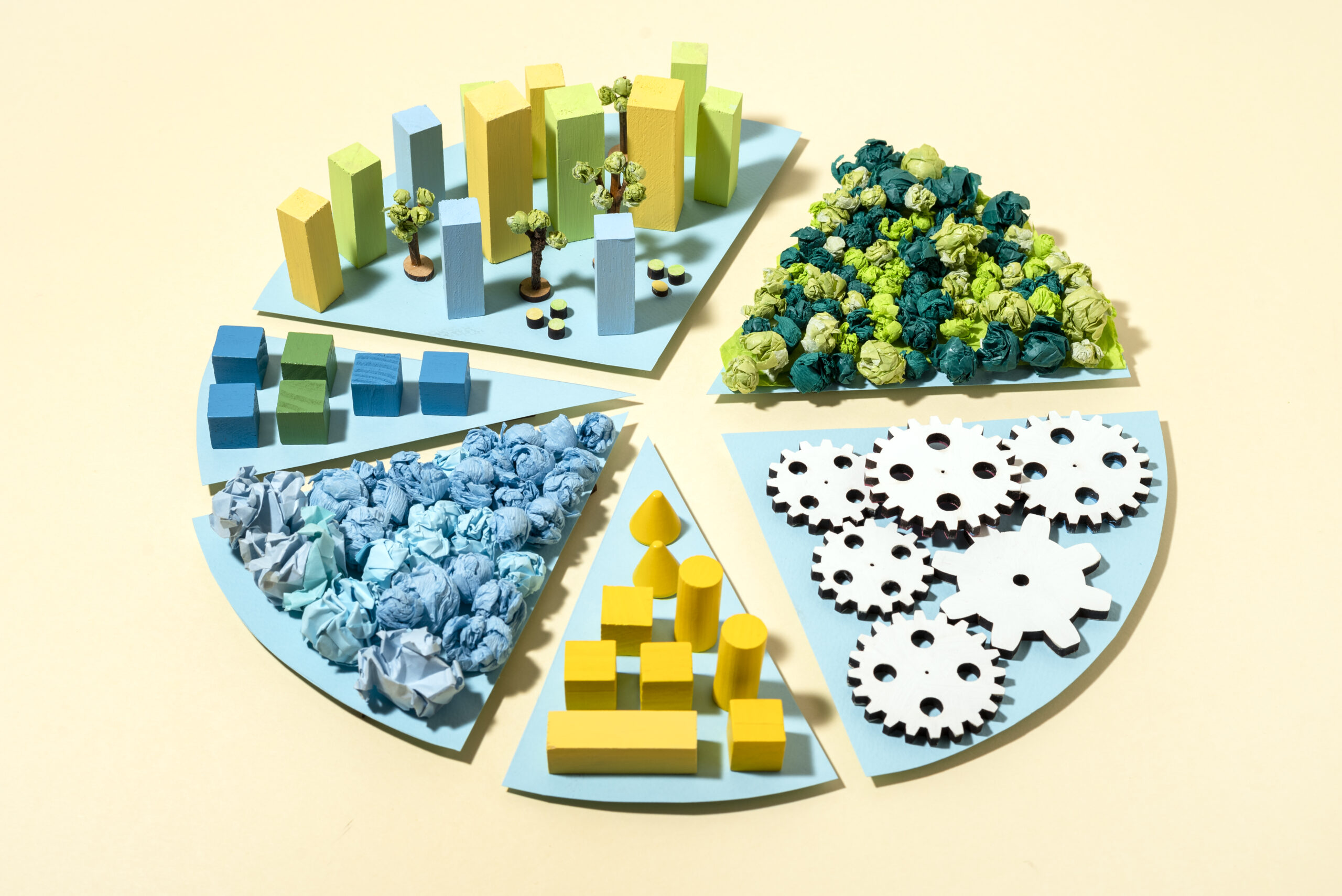 top-view-paper-chart-with-various-elements